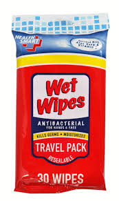 HEALTH SMART WET WIPES TRAVEL P 30WIPES X1