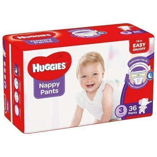 HUGGIES NAPPY PANTS DRY/C SIZE 3 B 33X1