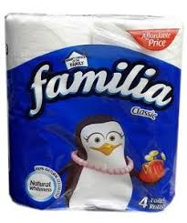 FAMILIA TOILET ROLLS 4IN1 TISSUE  X1