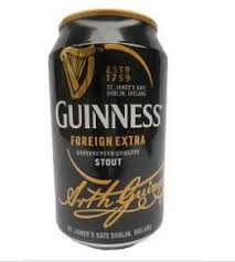 GUINNESS EXTRA STOUT CAN 300MLX1