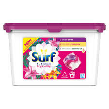 SURF 3IN1 CAPSULES TROPICALL LILY 311.4G   X1