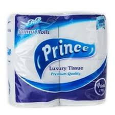 PRINCE LUXURY TISSUE 4ROLL 2PLY X1