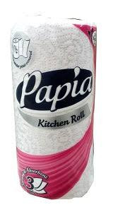 PAPIA KITCHEN ROLLS 3PLY 3ROLLS  X1