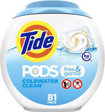 TIDE PODS FREE & GENTLE DETERGE 3.63KG  X1