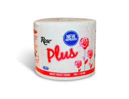 ROSE PLUS WHITE TOILET TISSUE  X1