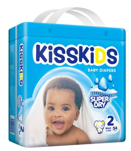 KISSKIDS SUPER DRY SIZE2 3-6KG 54PES